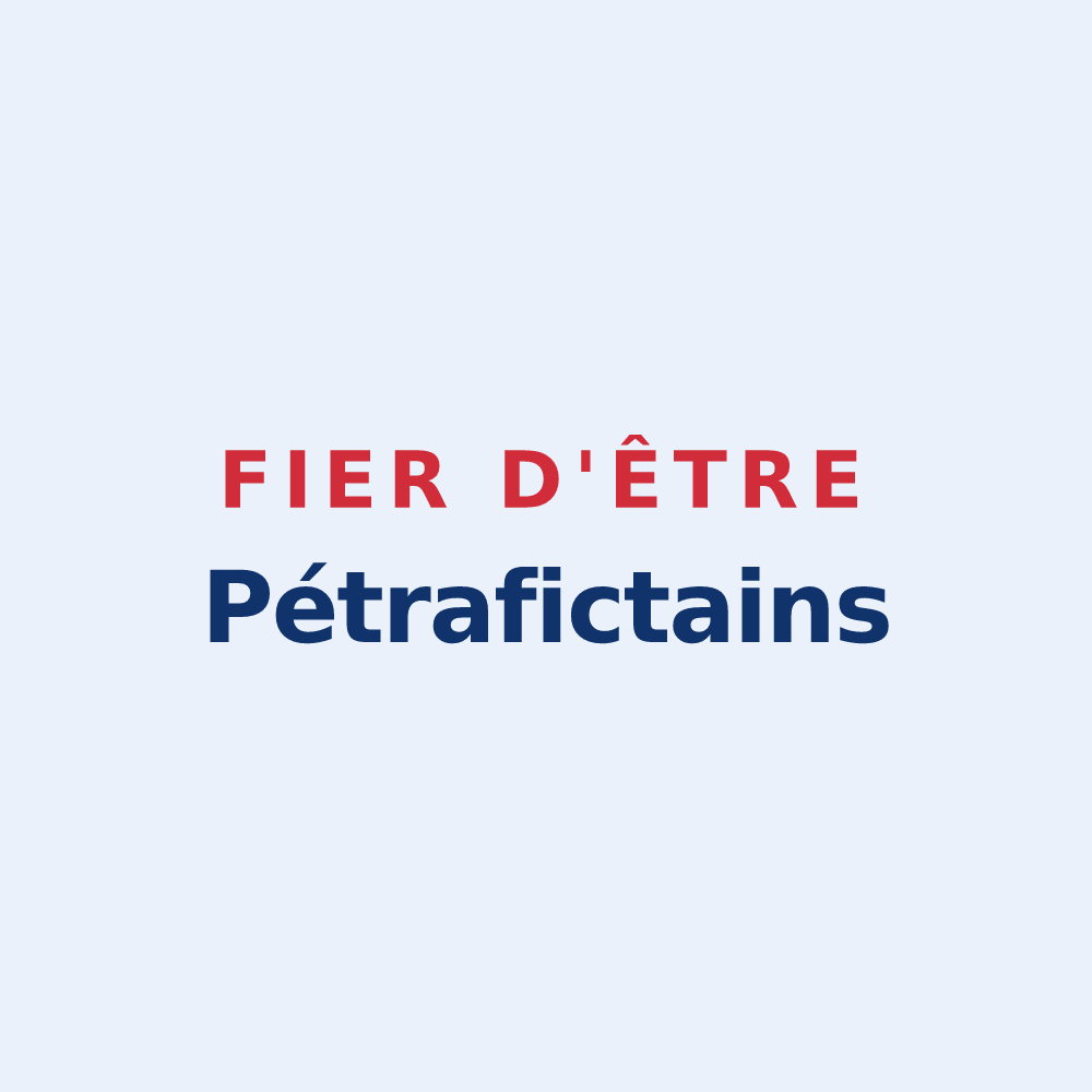 Sticker « Fier d'être Pétrafictains » — design pour Pierrefitte