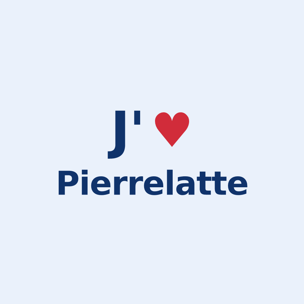 Sticker personnalisé Pierrelatte — design J'aime Pierrelatte