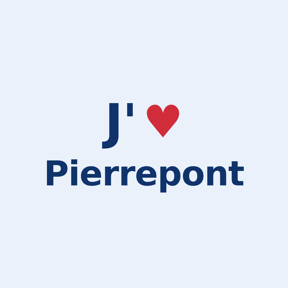 Sticker personnalisé Pierrepont — design J'aime Pierrepont