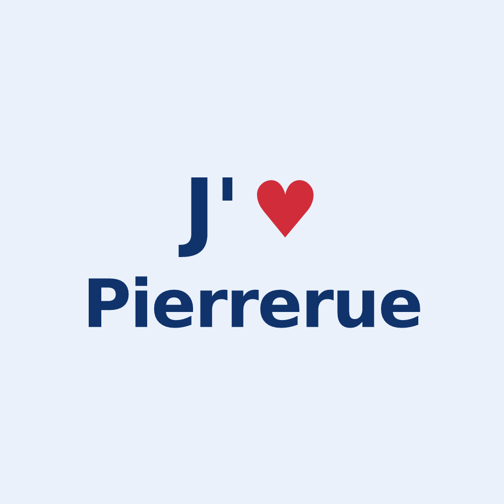 Sticker personnalisé Pierrerue — design J'aime Pierrerue