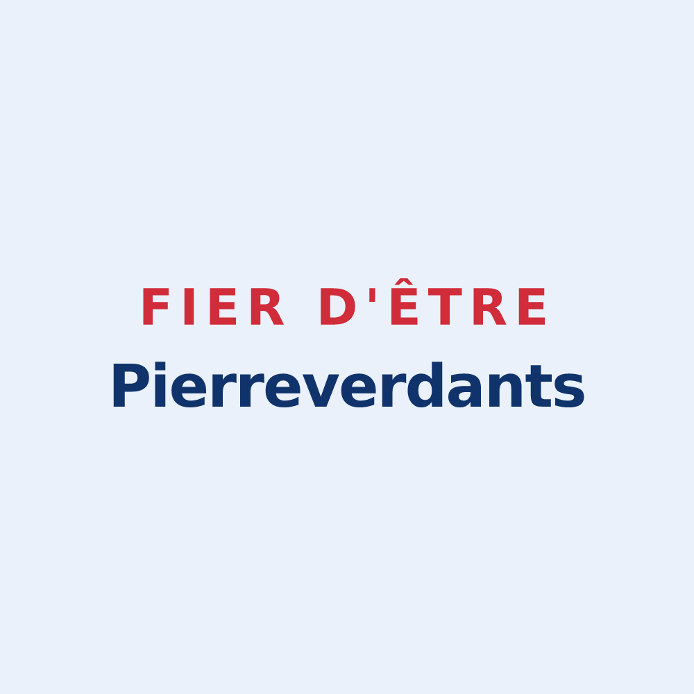 Sticker « Fier d'être Pierreverdants » — design pour Pierrevert