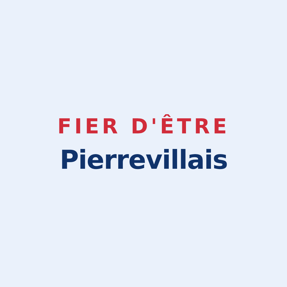 Sticker « Fier d'être Pierrevillais » — design pour Pierreville