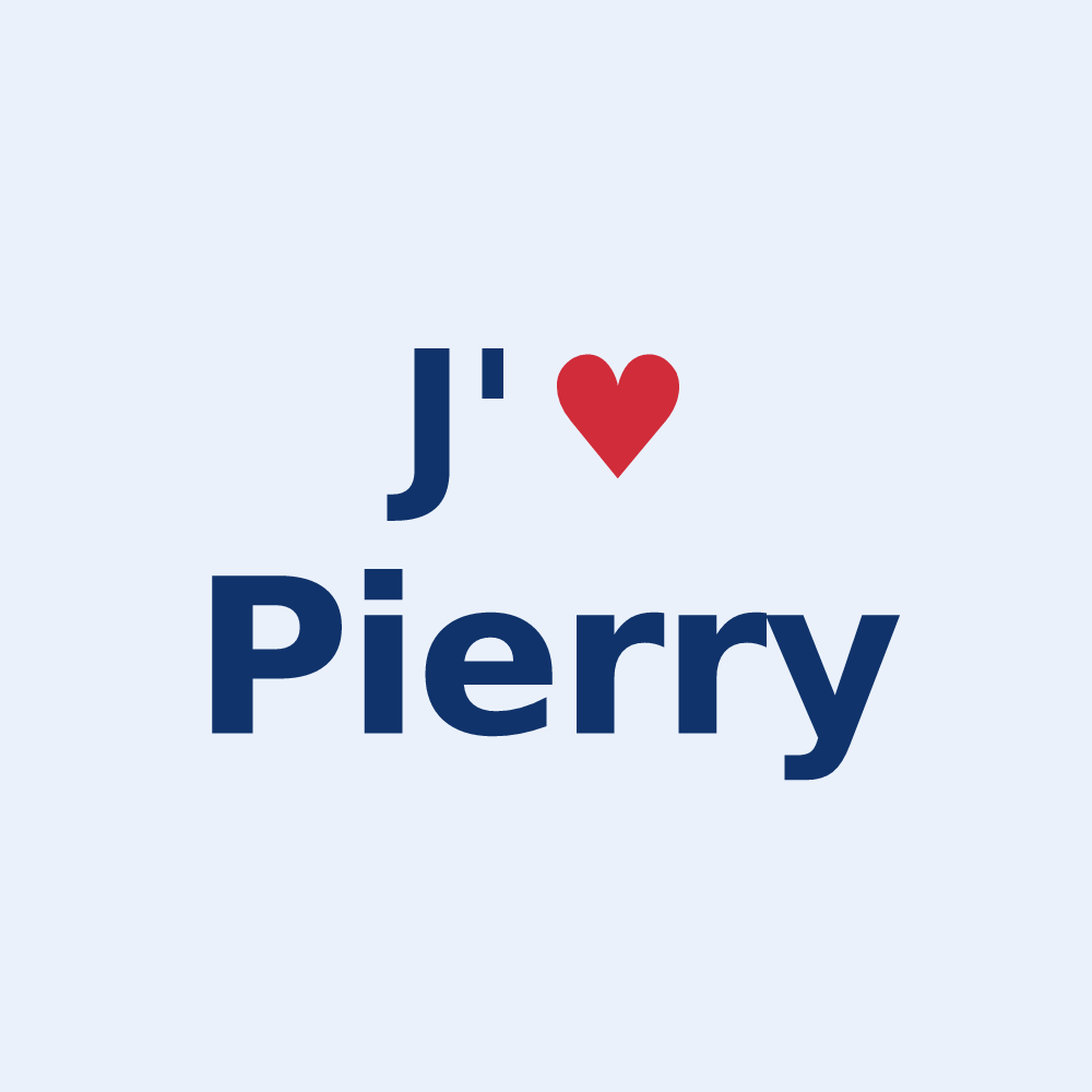 Sticker personnalisé Pierry — design J'aime Pierry