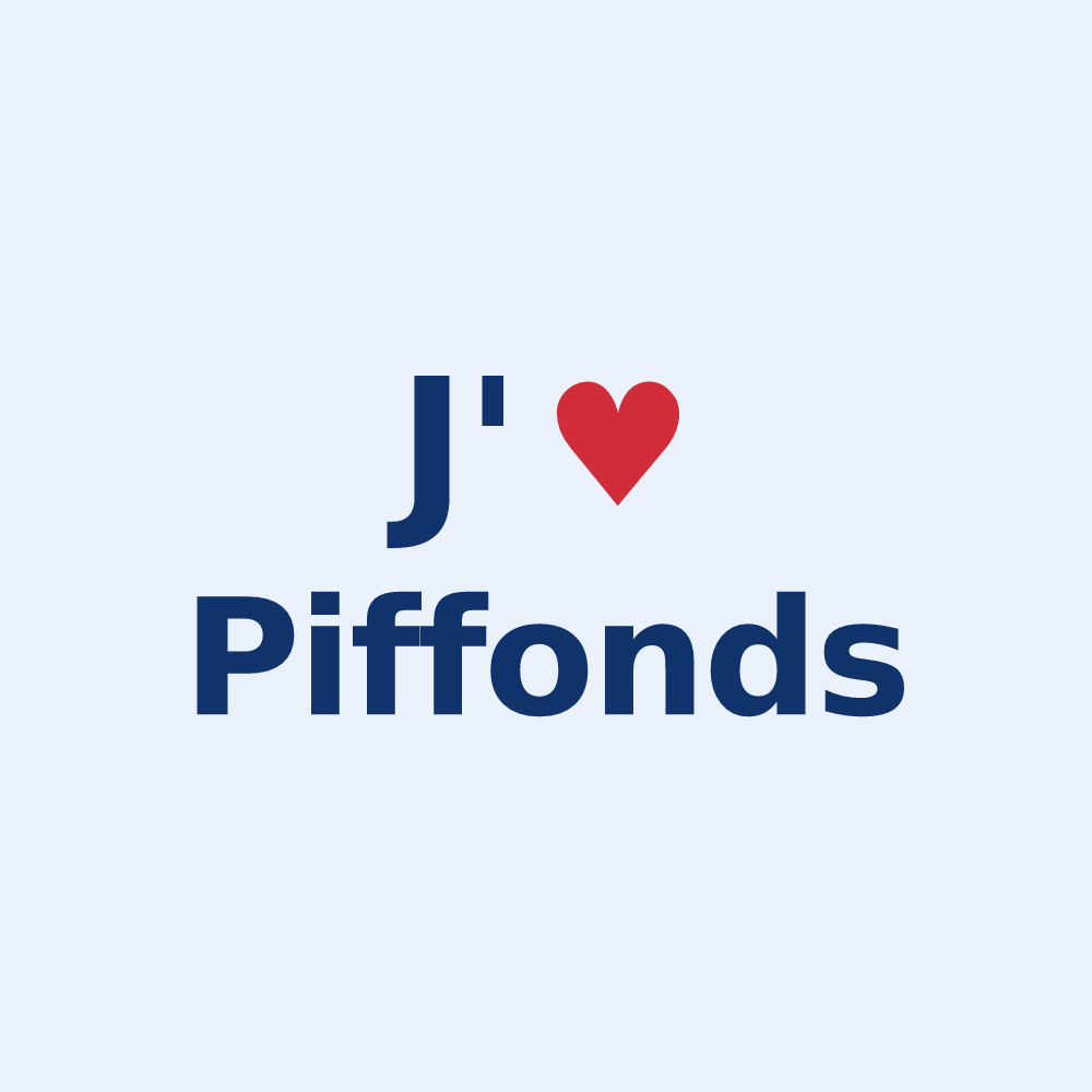 Sticker personnalisé Piffonds — design J'aime Piffonds
