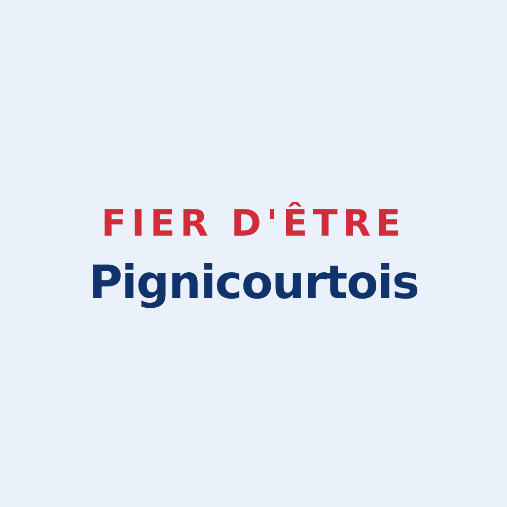 Sticker « Fier d'être Pignicourtois » — design pour Pignicourt