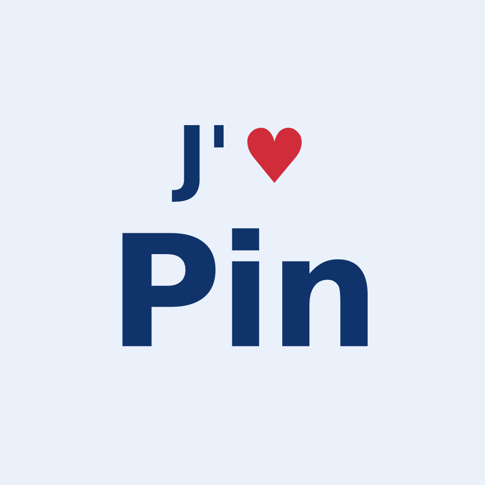 Sticker personnalisé Pin — design J'aime Pin