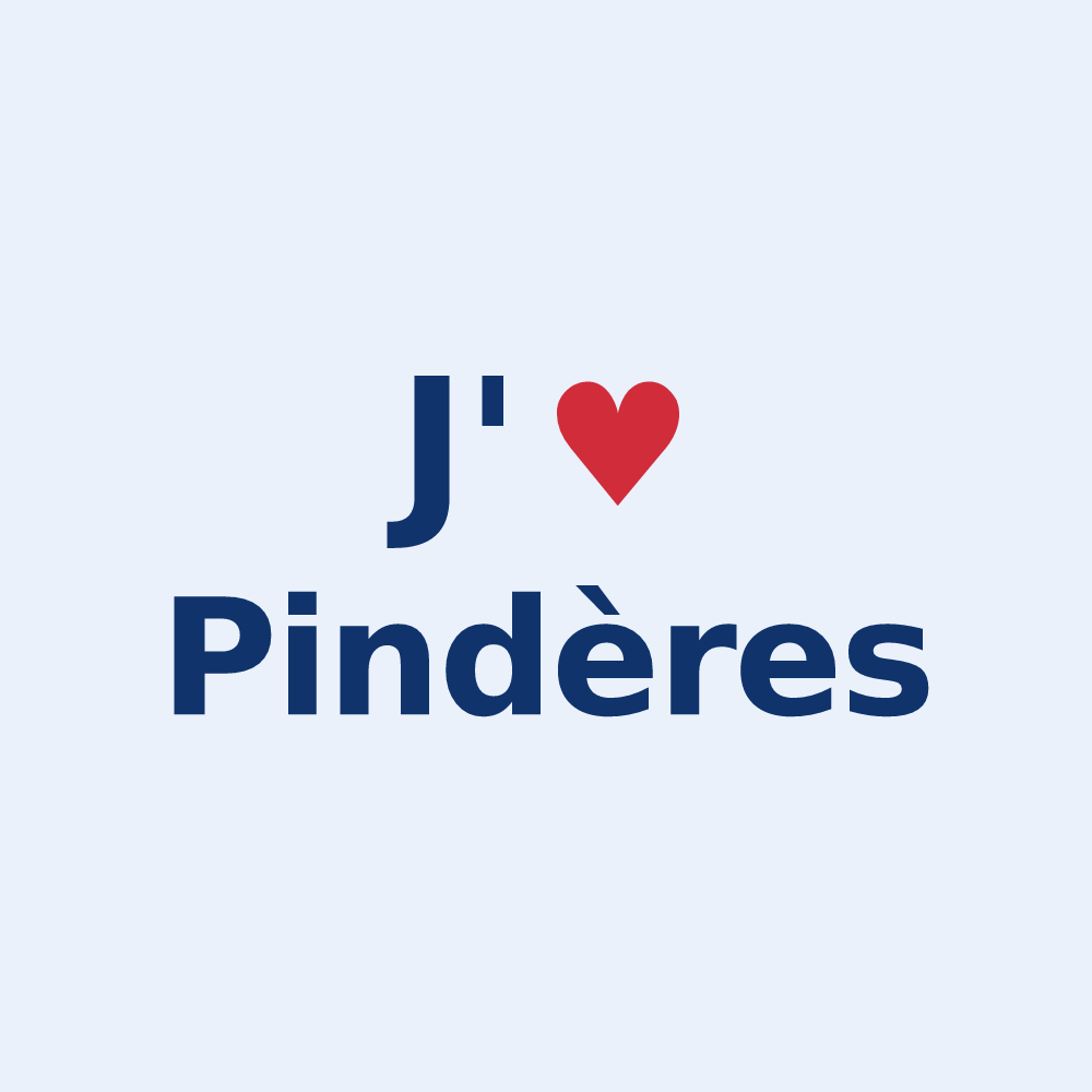 Sticker personnalisé Pindères — design J'aime Pindères