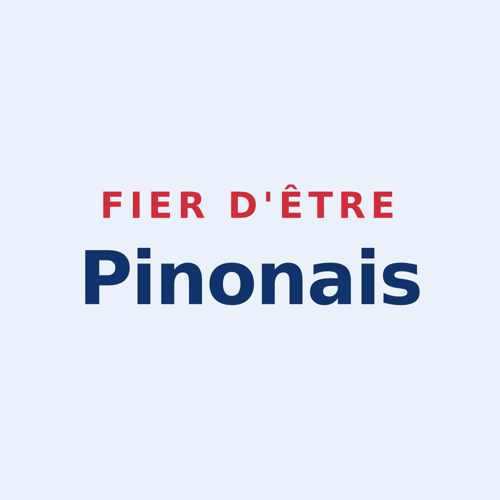 Sticker « Fier d'être Pinonais » — design pour Pinon