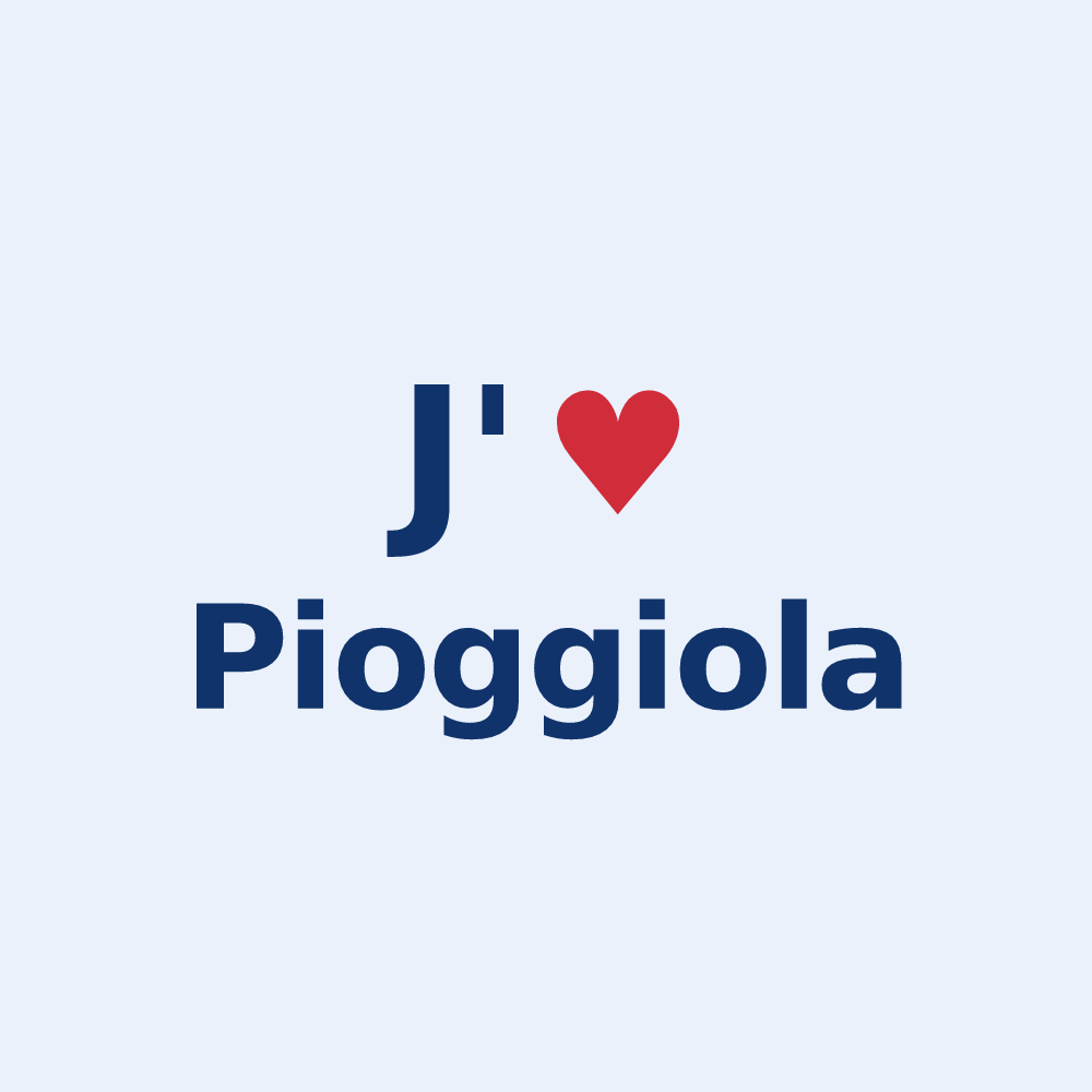Sticker personnalisé Pioggiola — design J'aime Pioggiola