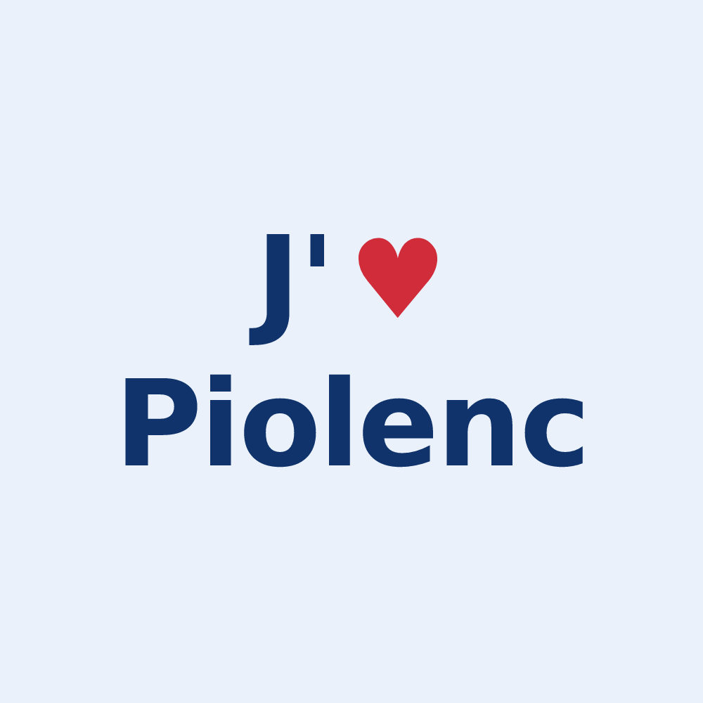 Sticker personnalisé Piolenc — design J'aime Piolenc