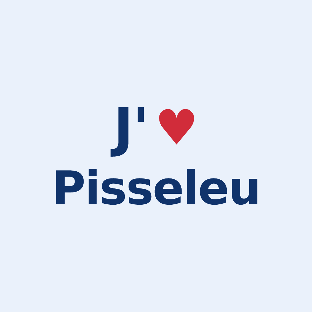 Sticker personnalisé Pisseleu — design J'aime Pisseleu