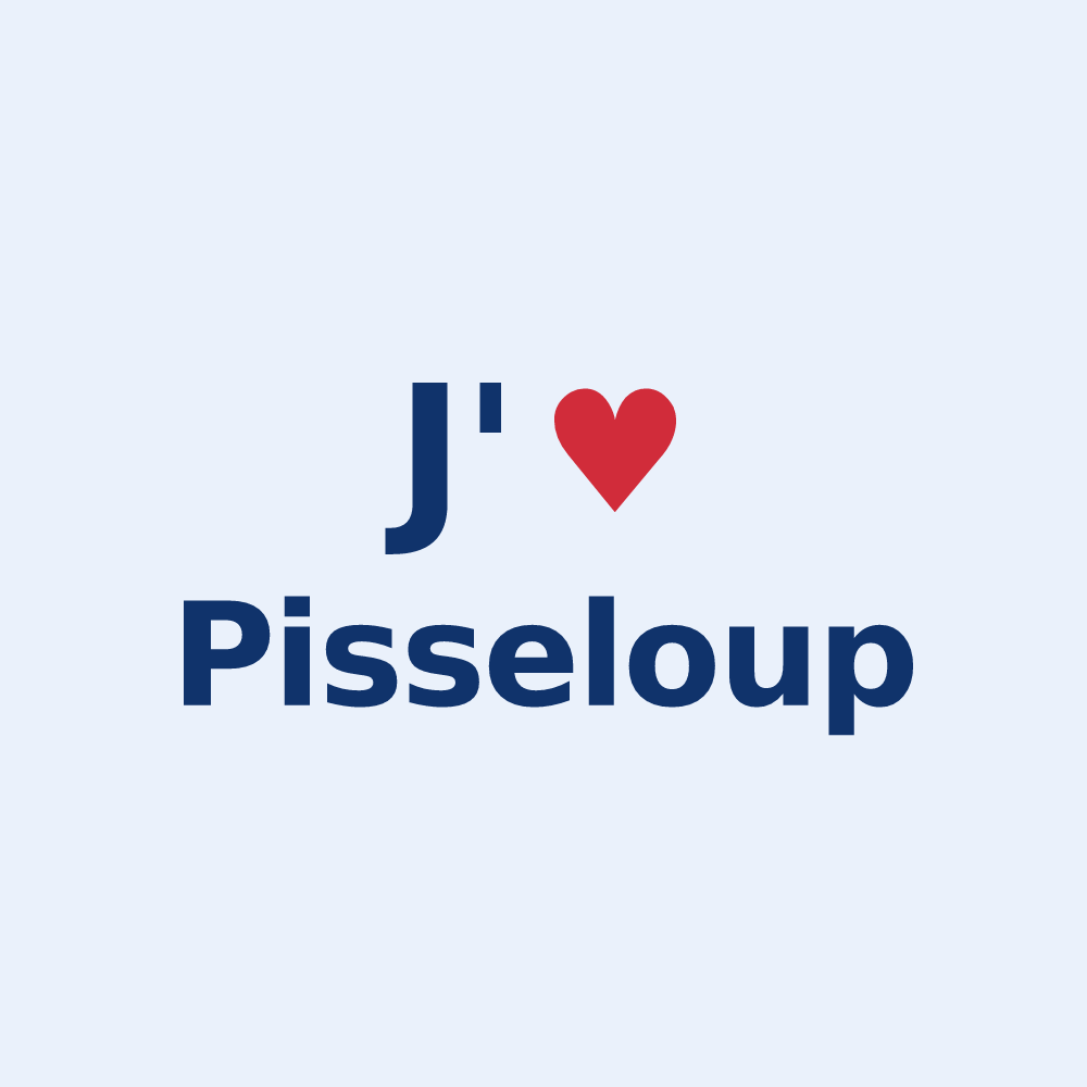 Sticker personnalisé Pisseloup — design J'aime Pisseloup