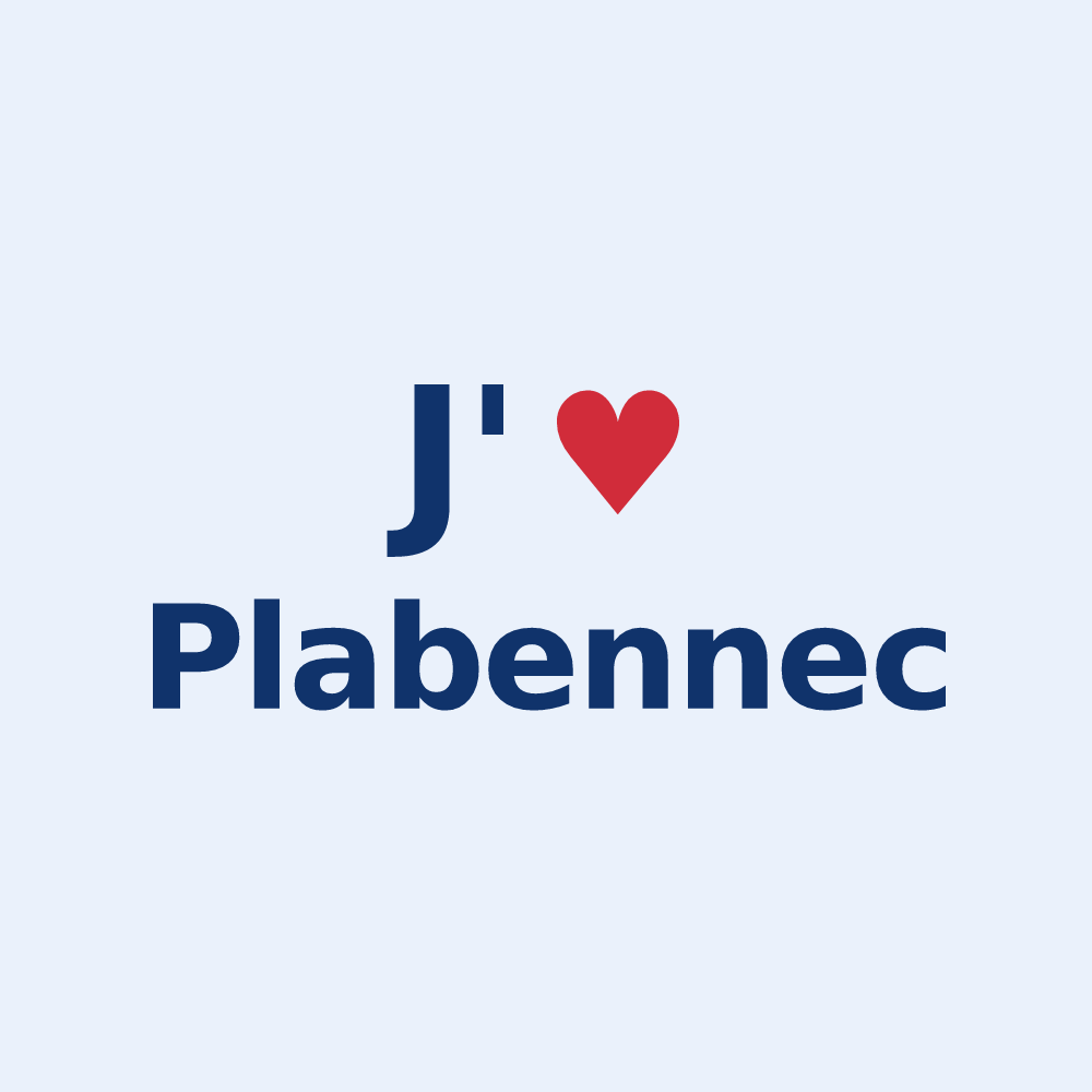 Sticker personnalisé Plabennec — design J'aime Plabennec