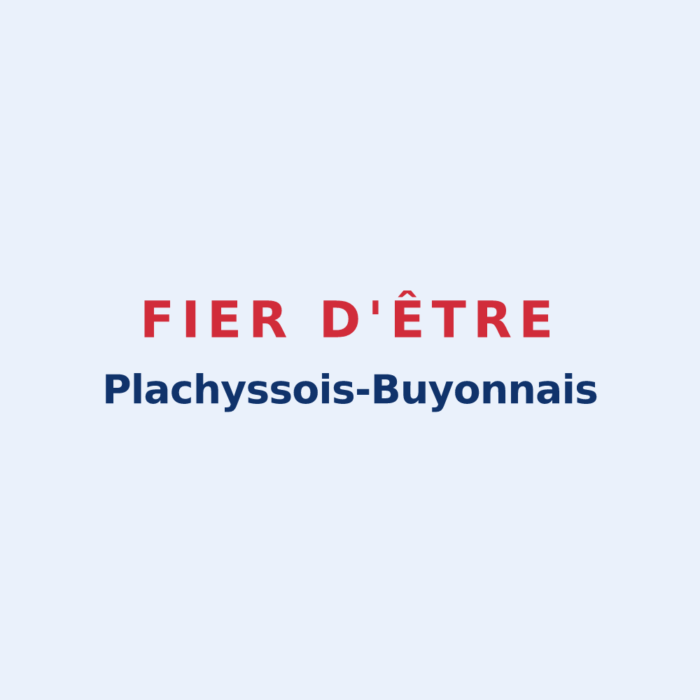 Sticker « Fier d'être Plachyssois-Buyonnais » — design pour Plachy-Buyon