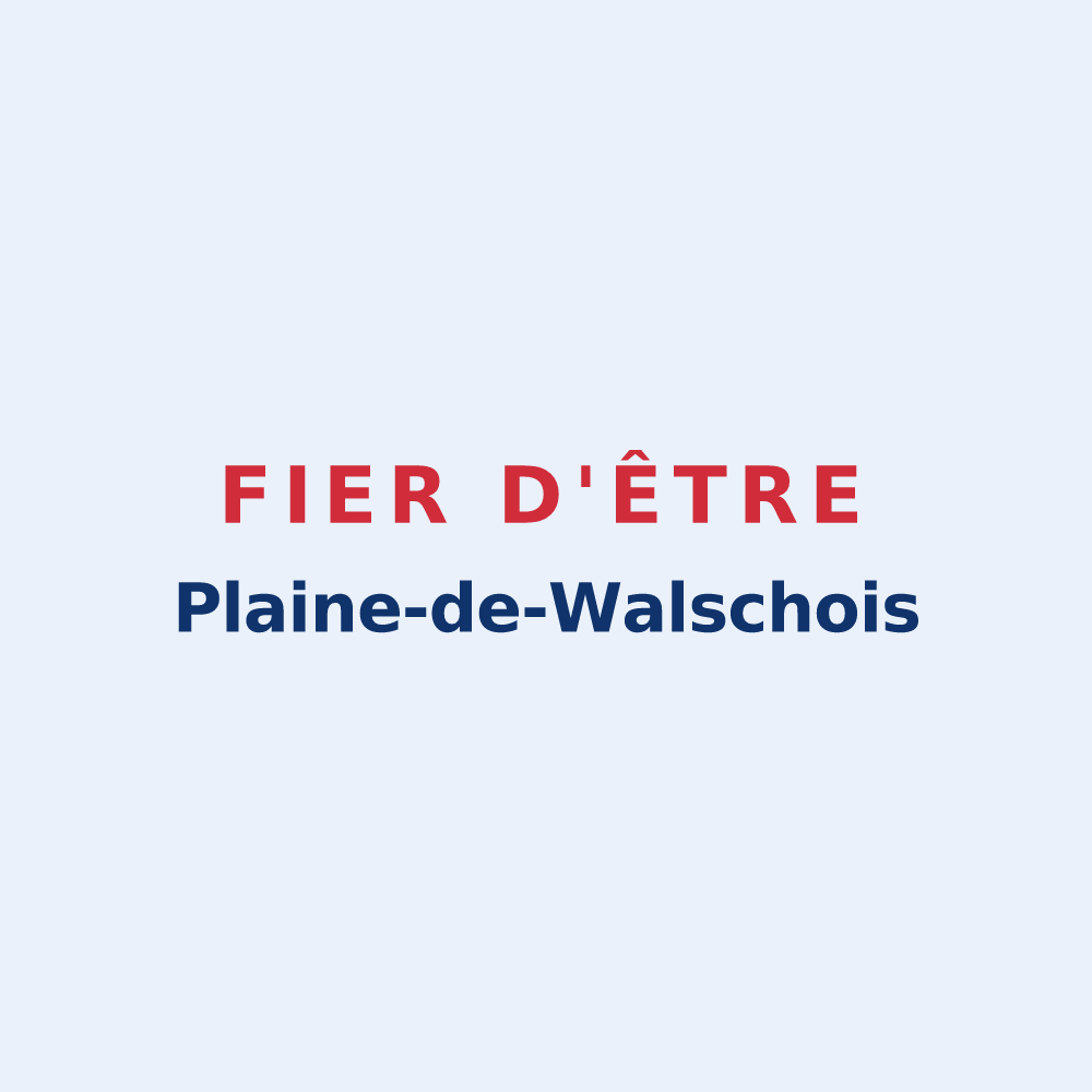 Sticker « Fier d'être Plaine-de-Walschois » — design pour Plaine-de-Walsch