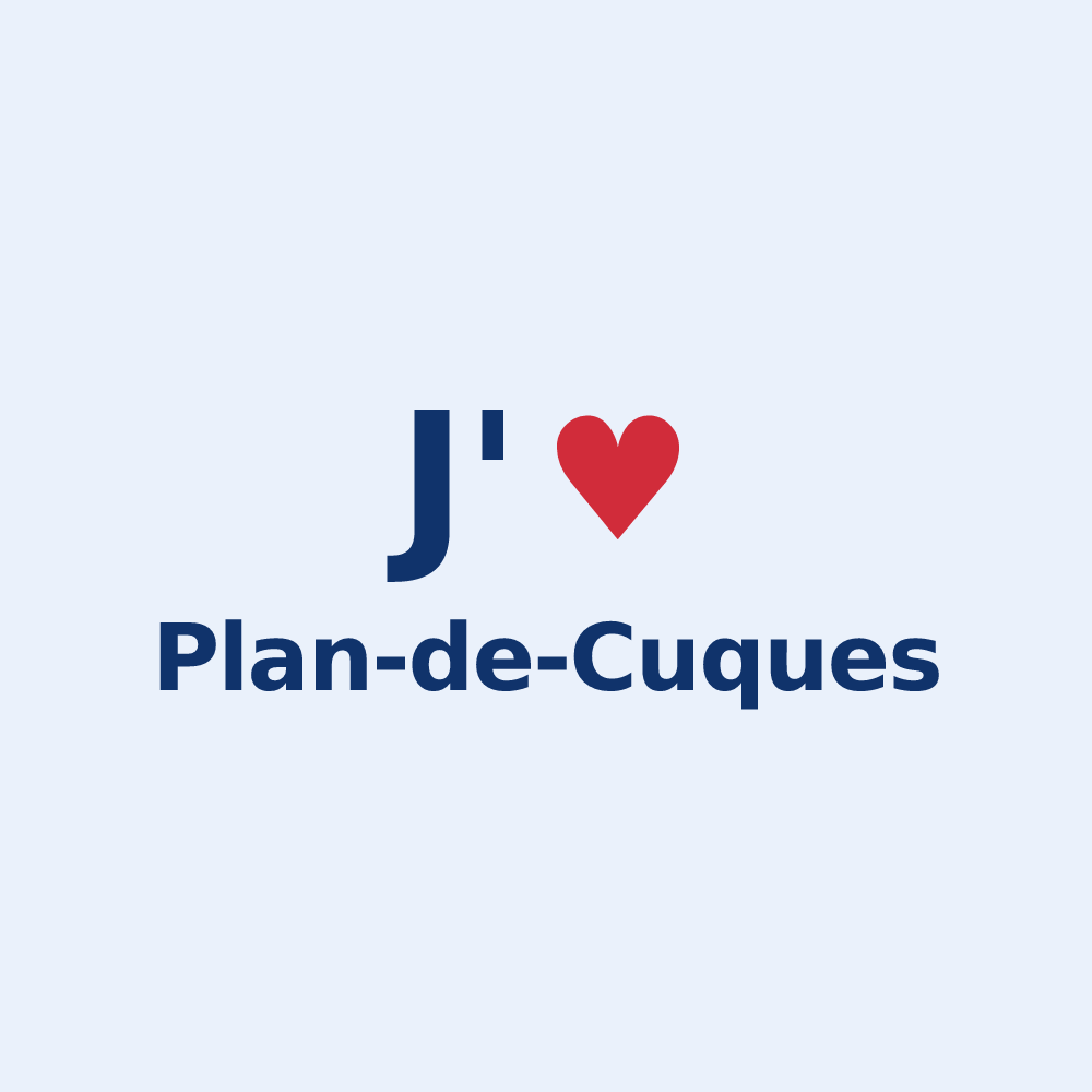 Sticker personnalisé Plan-de-Cuques — design J'aime Plan-de-Cuques