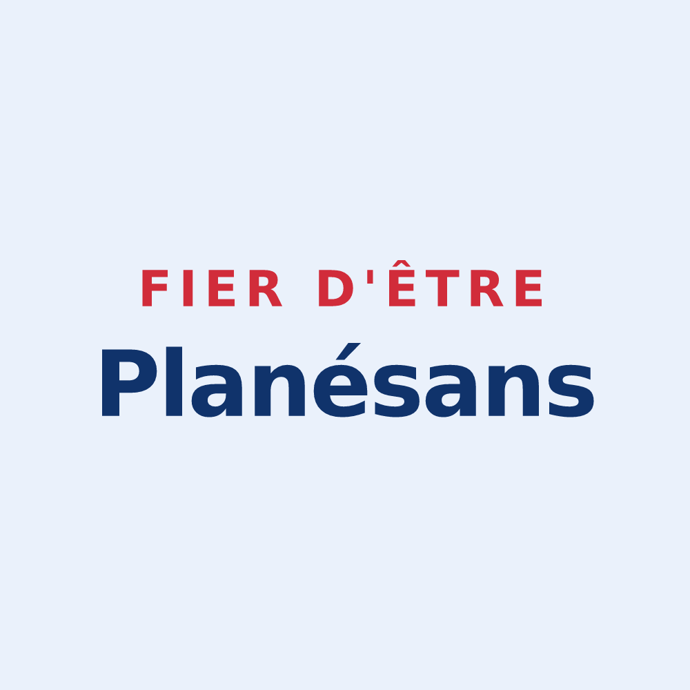 Sticker « Fier d'être Planésans » — design pour Planès