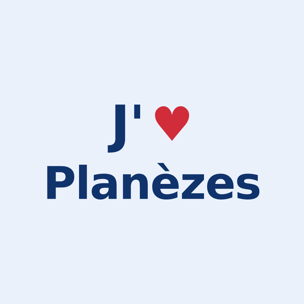 Sticker personnalisé Planèzes — design J'aime Planèzes