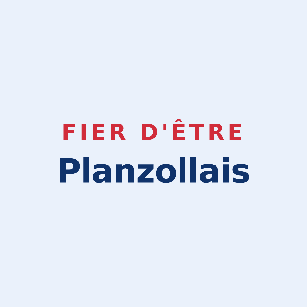 Sticker « Fier d'être Planzollais » — design pour Planzolles