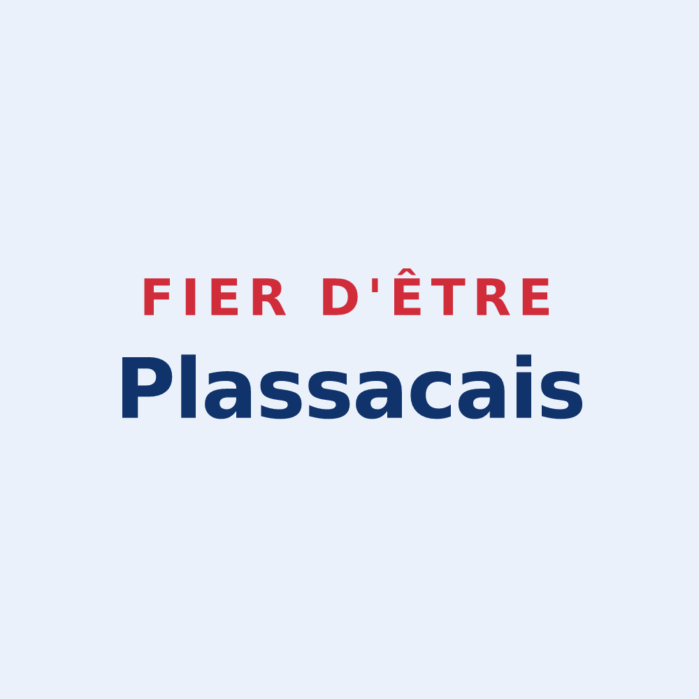 Sticker « Fier d'être Plassacais » — design pour Plassac