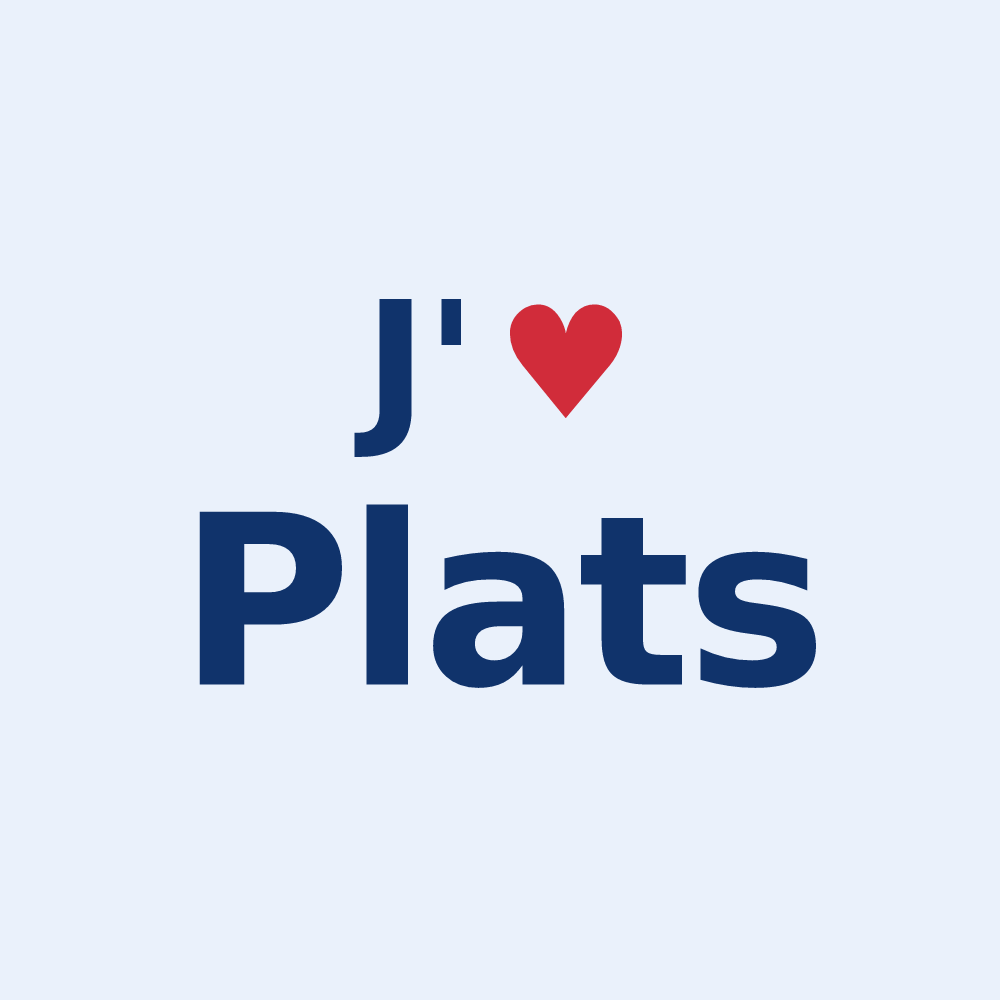 Sticker personnalisé Plats — design J'aime Plats