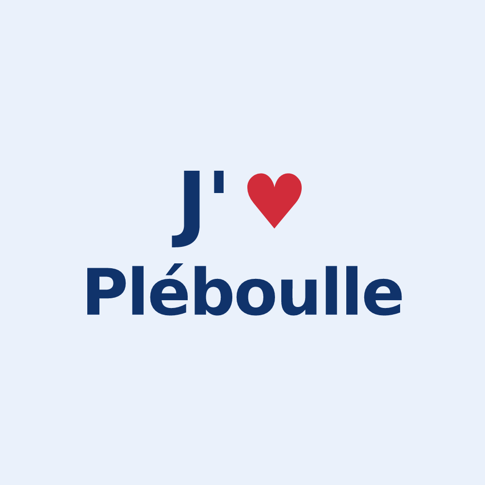 Sticker personnalisé Pléboulle — design J'aime Pléboulle