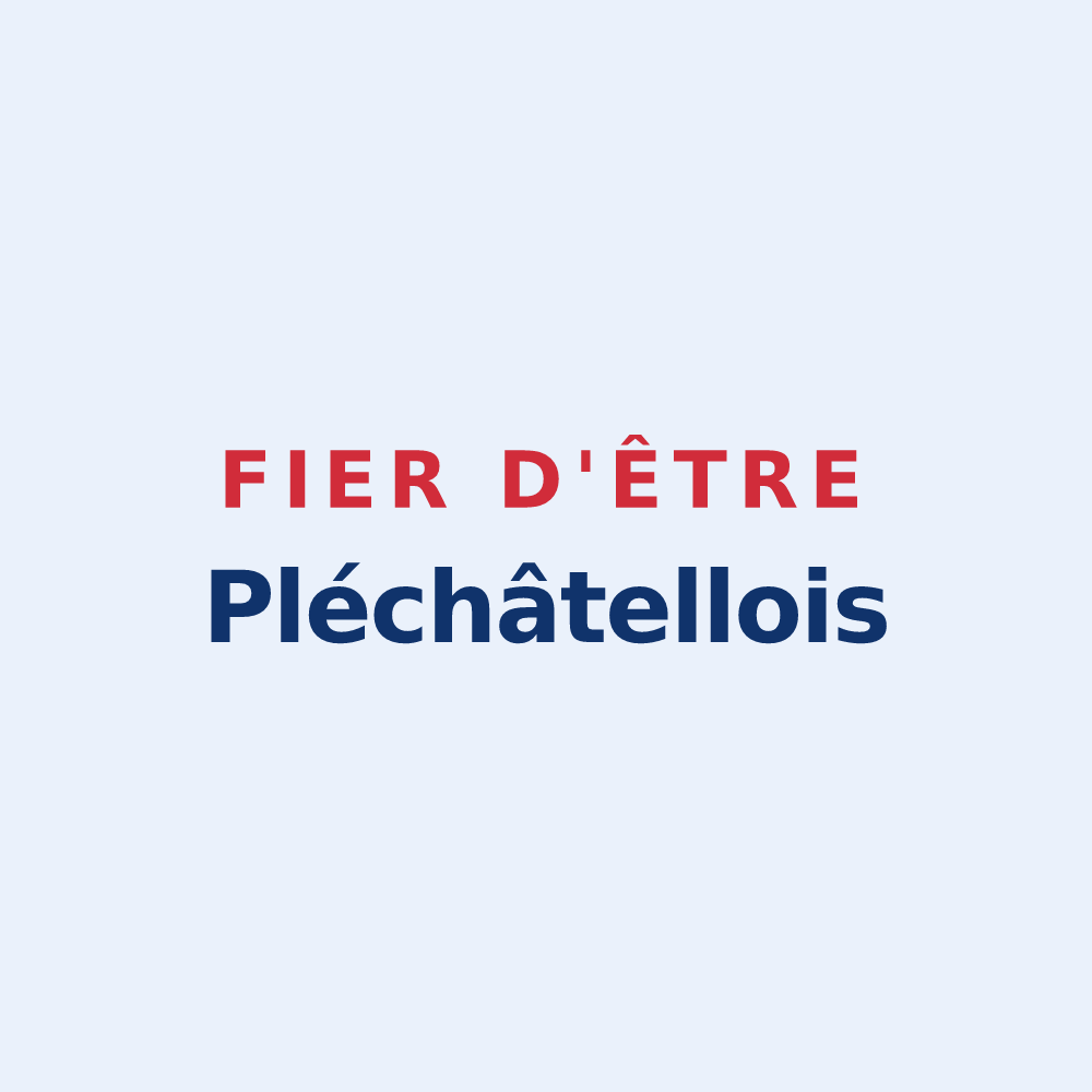 Sticker « Fier d'être Pléchâtellois » — design pour Pléchâtel