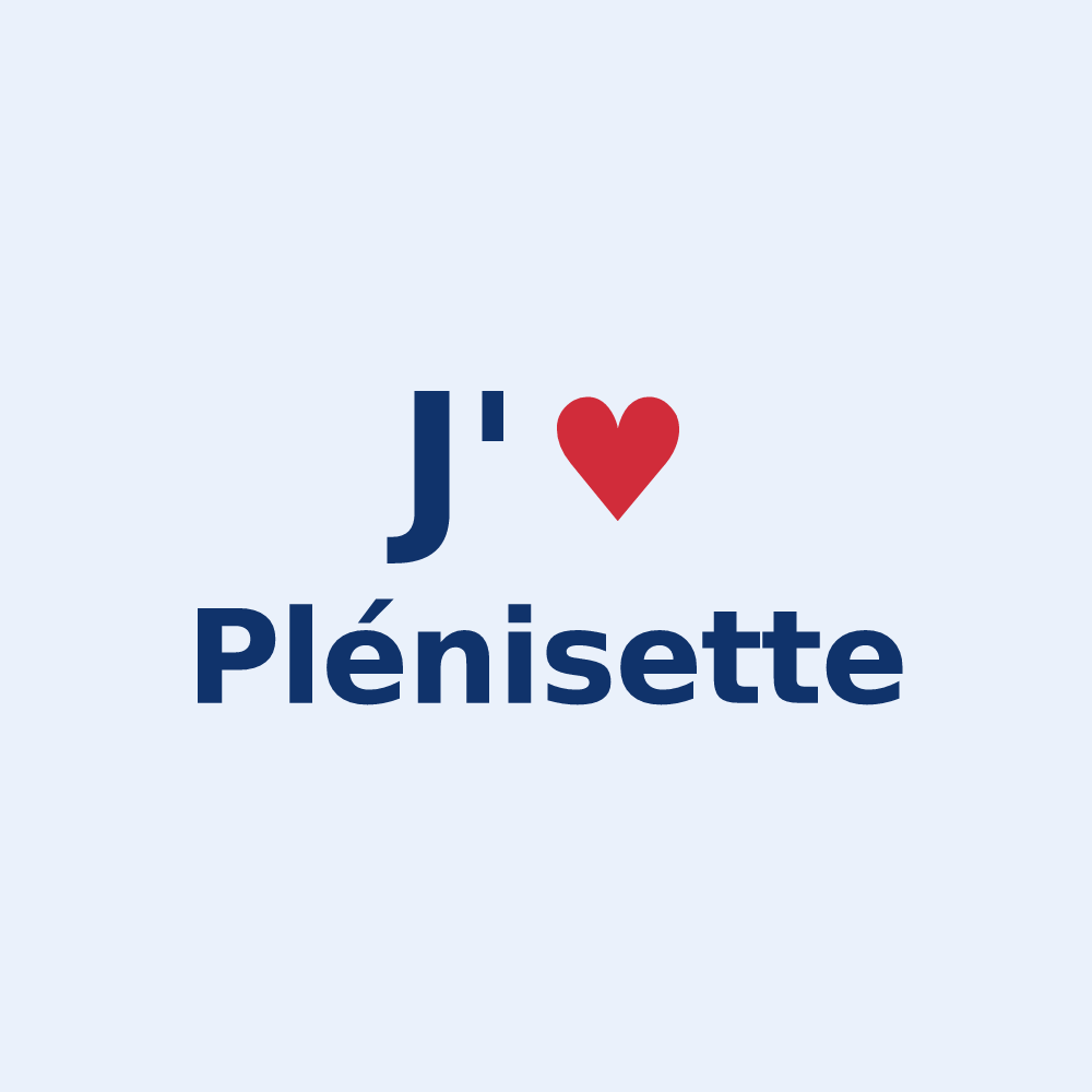 Sticker personnalisé Plénisette — design J'aime Plénisette