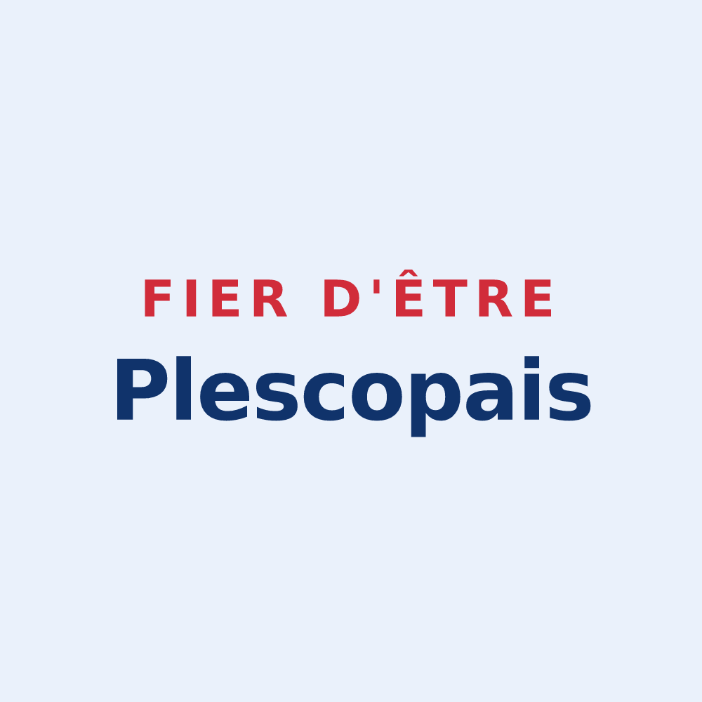 Sticker « Fier d'être Plescopais » — design pour Plescop