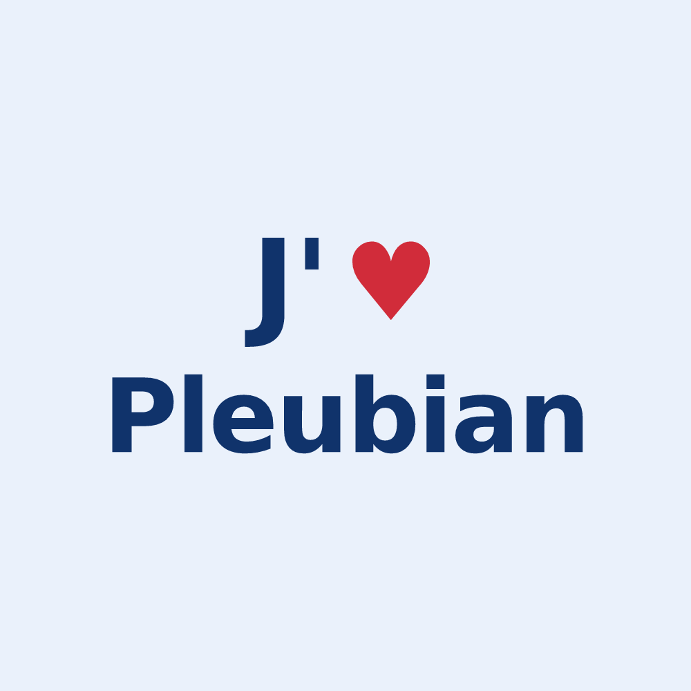 Sticker personnalisé Pleubian — design J'aime Pleubian