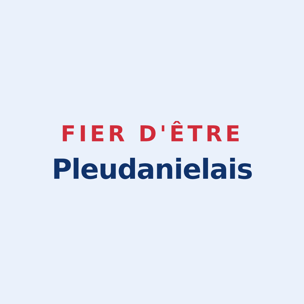 Sticker « Fier d'être Pleudanielais » — design pour Pleudaniel