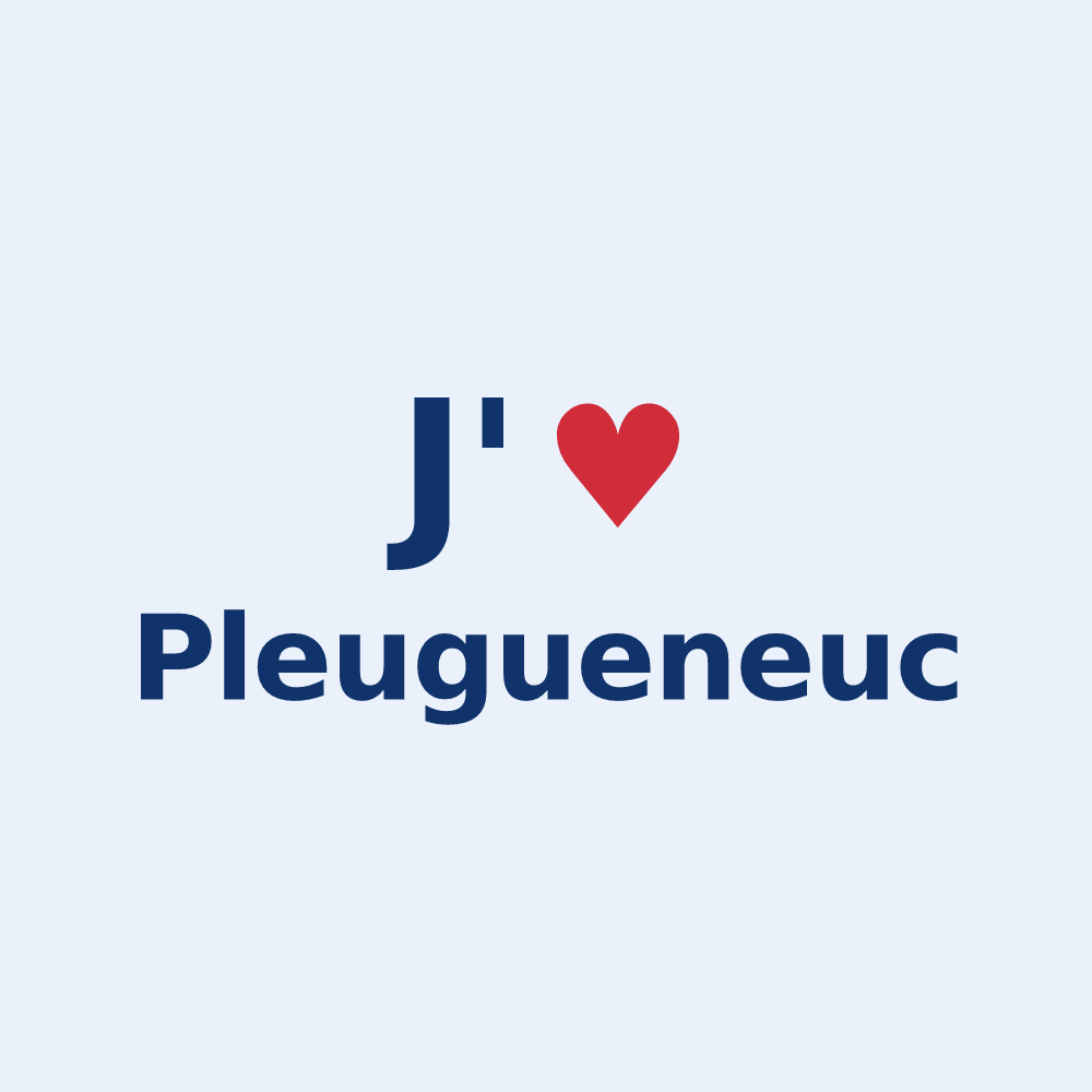 Sticker personnalisé Pleugueneuc — design J'aime Pleugueneuc