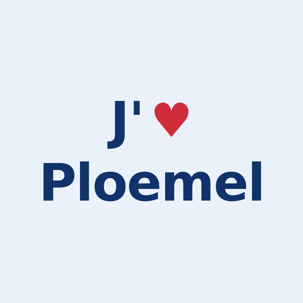 Sticker personnalisé Ploemel — design J'aime Ploemel