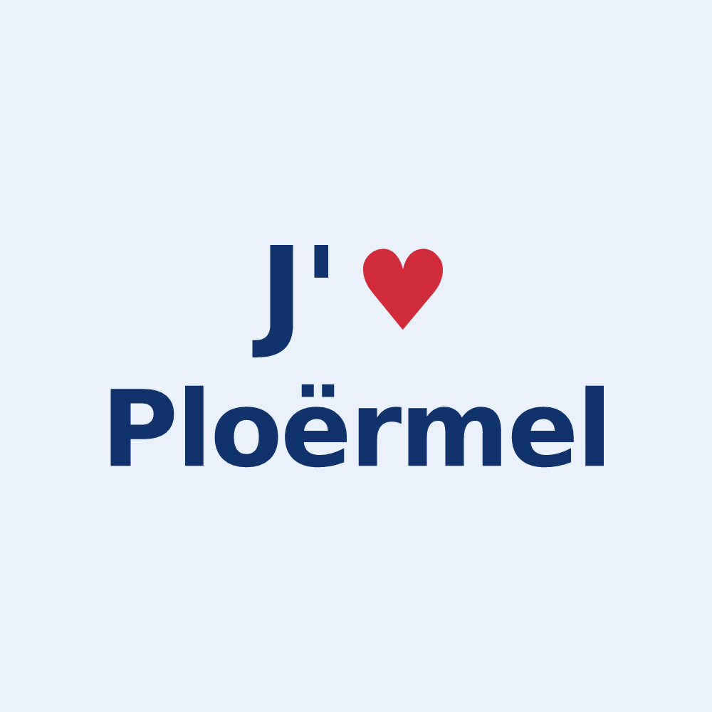 Sticker personnalisé Ploërmel — design J'aime Ploërmel