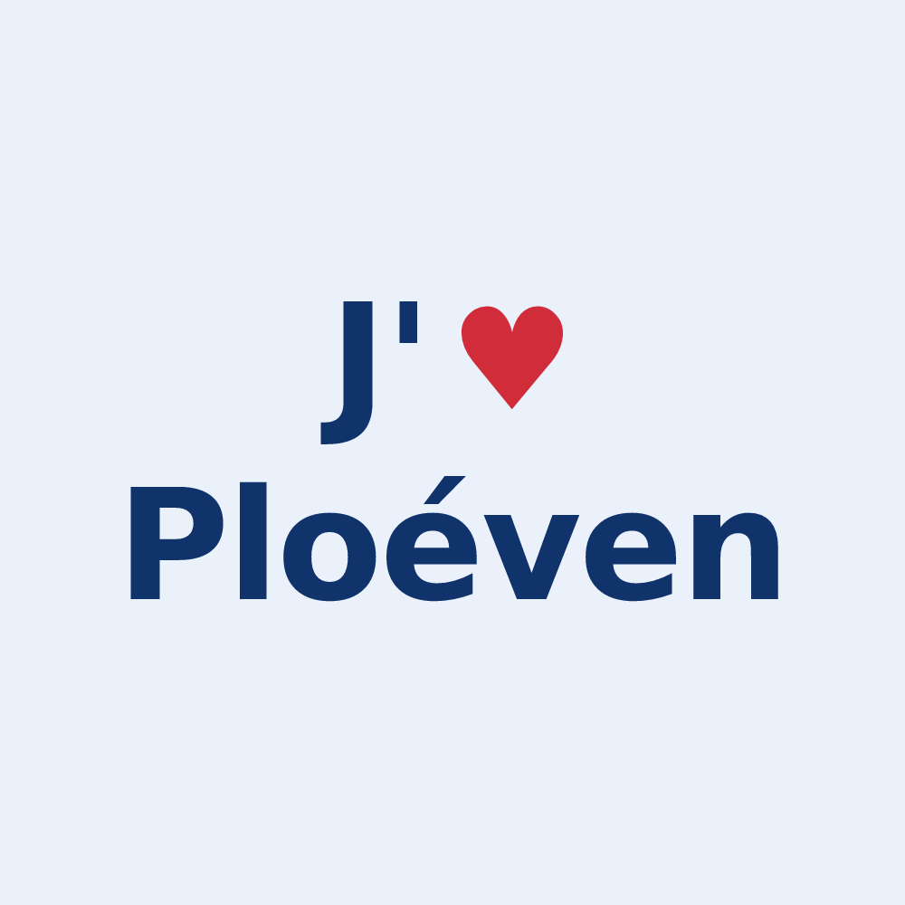 Sticker personnalisé Ploéven — design J'aime Ploéven
