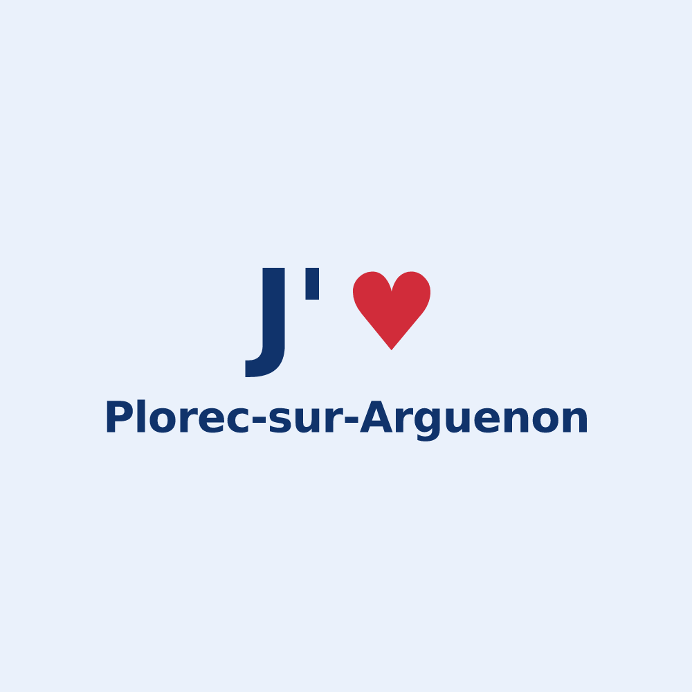 Sticker personnalisé Plorec-sur-Arguenon — design J'aime Plorec-sur-Arguenon