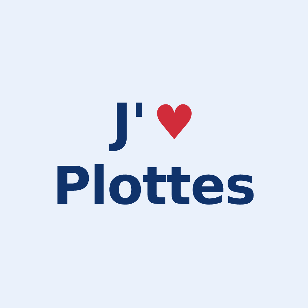 Sticker personnalisé Plottes — design J'aime Plottes