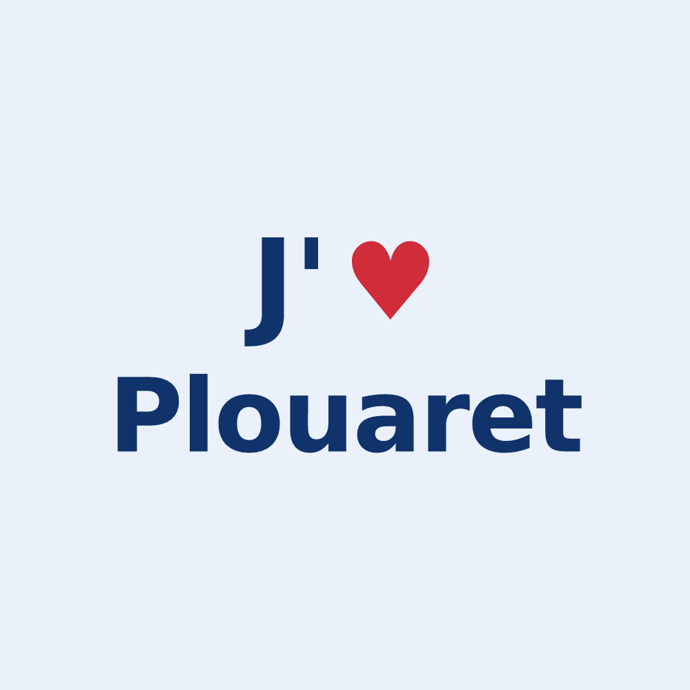 Sticker personnalisé Plouaret — design J'aime Plouaret