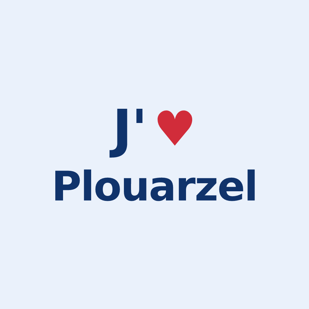 Sticker personnalisé Plouarzel — design J'aime Plouarzel