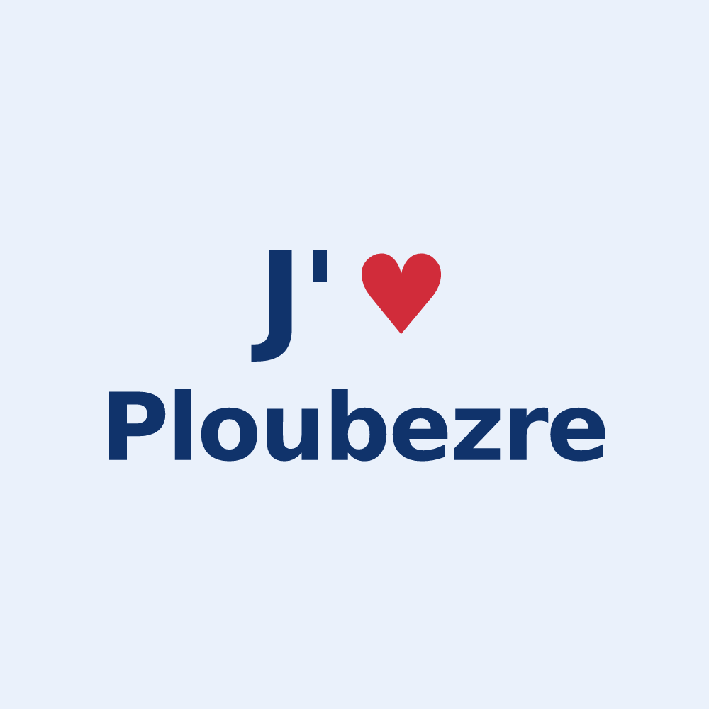 Sticker personnalisé Ploubezre — design J'aime Ploubezre