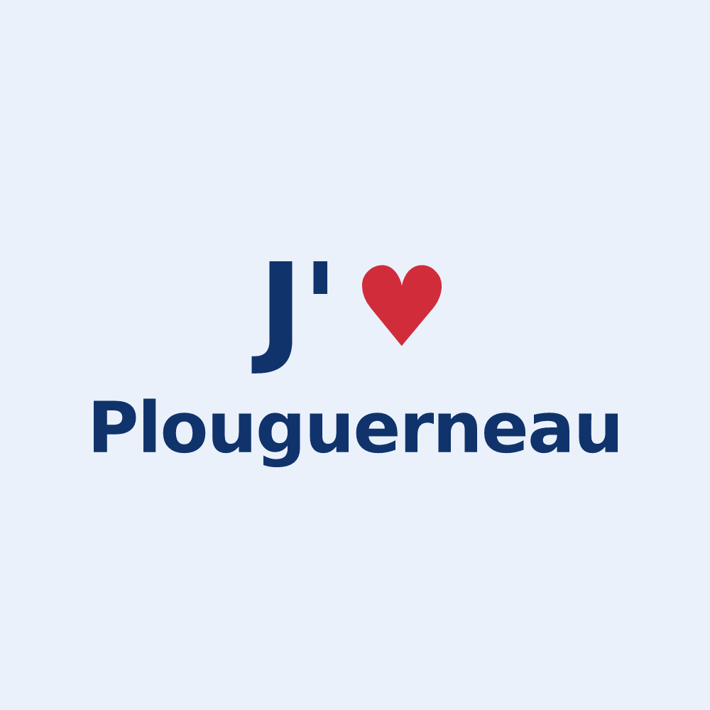 Sticker personnalisé Plouguerneau — design J'aime Plouguerneau