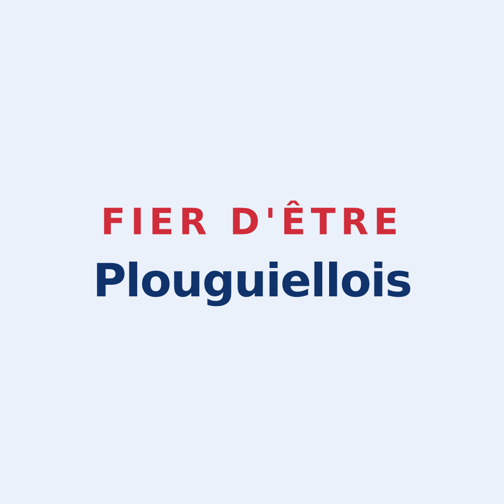 Sticker « Fier d'être Plouguiellois » — design pour Plouguiel