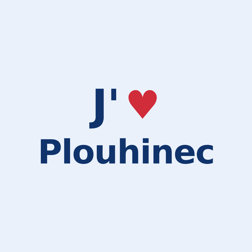 Sticker personnalisé Plouhinec — design J'aime Plouhinec