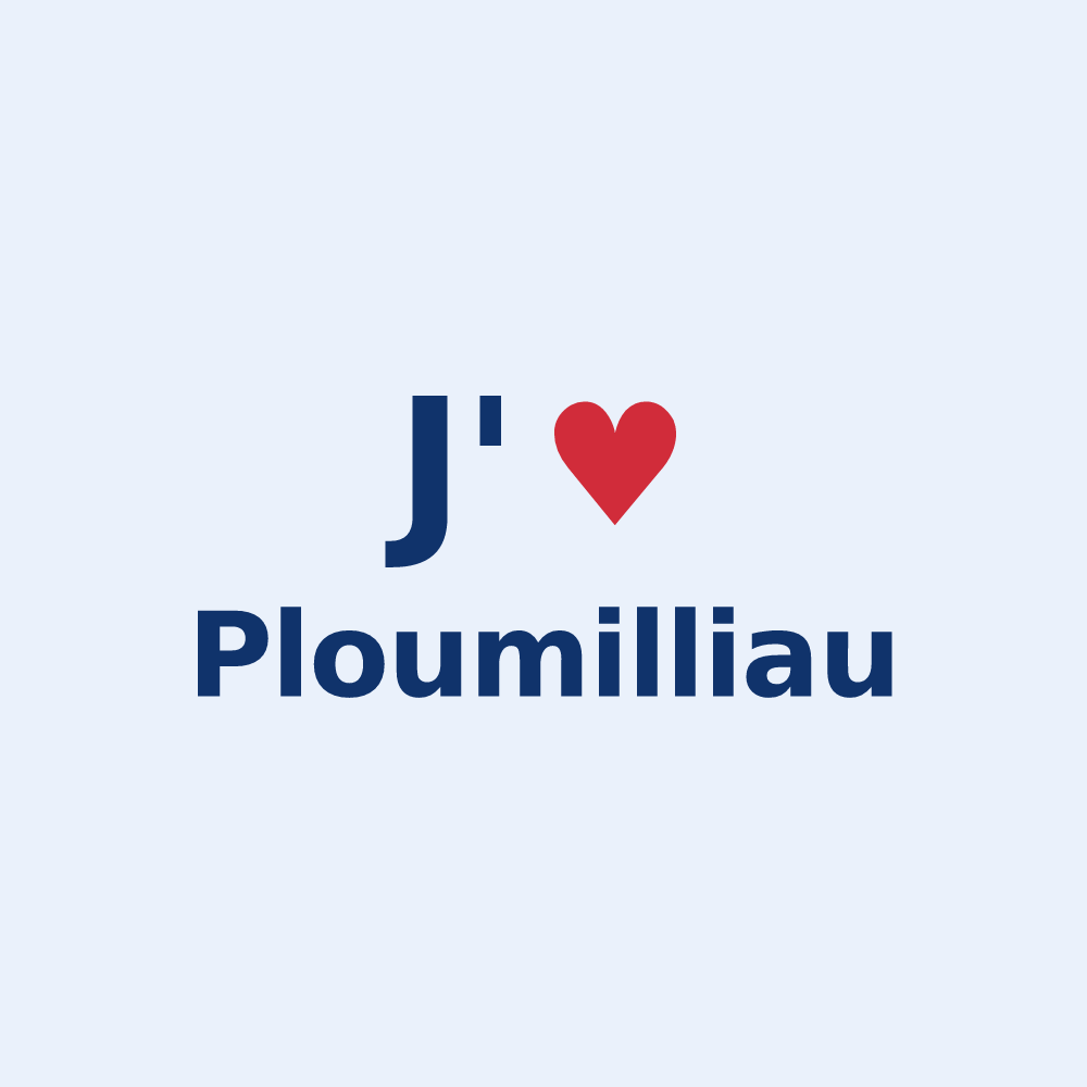 Sticker personnalisé Ploumilliau — design J'aime Ploumilliau
