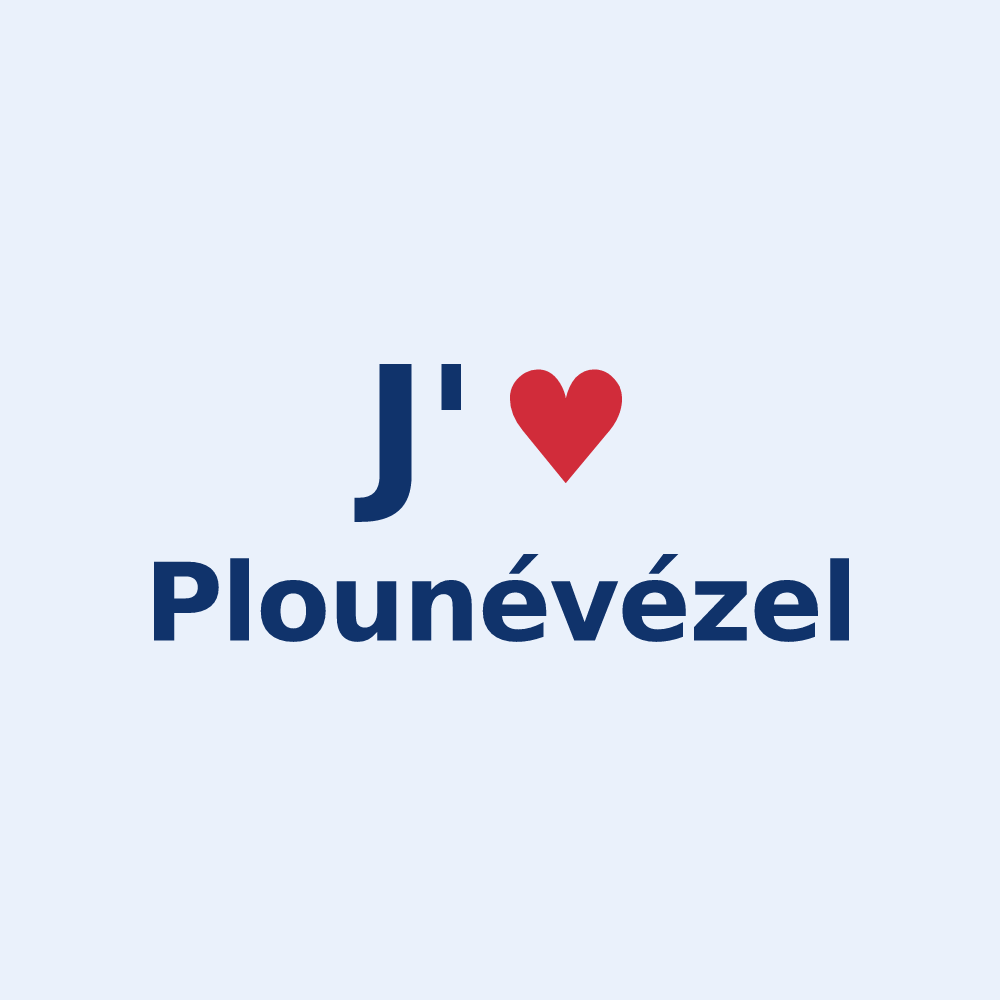 Sticker personnalisé Plounévézel — design J'aime Plounévézel