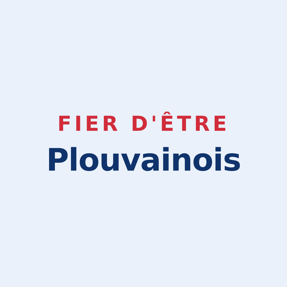 Sticker « Fier d'être Plouvainois » — design pour Plouvain
