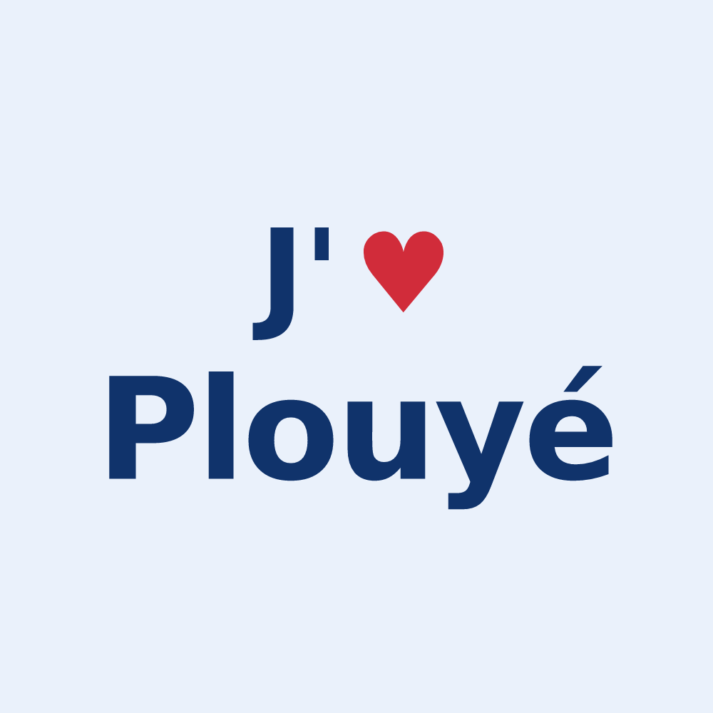 Sticker personnalisé Plouyé — design J'aime Plouyé