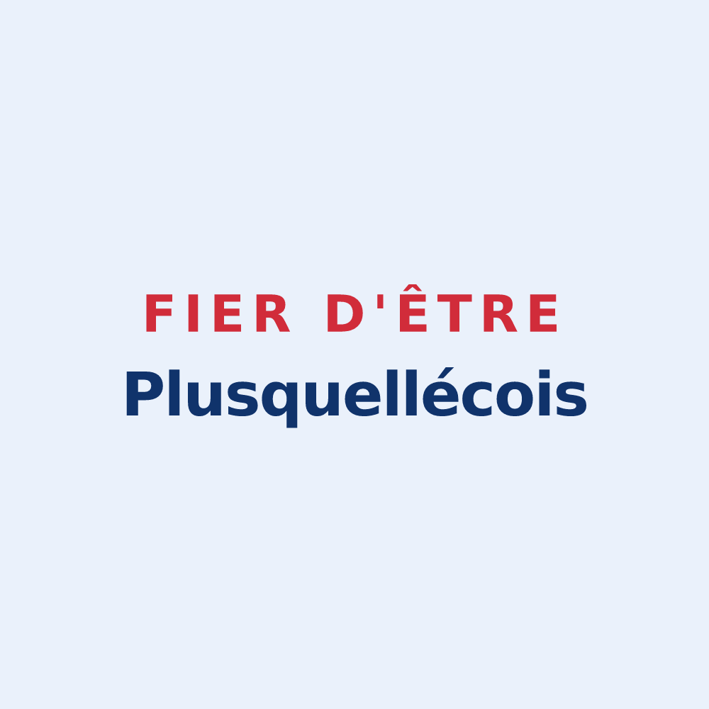Sticker « Fier d'être Plusquellécois » — design pour Plusquellec