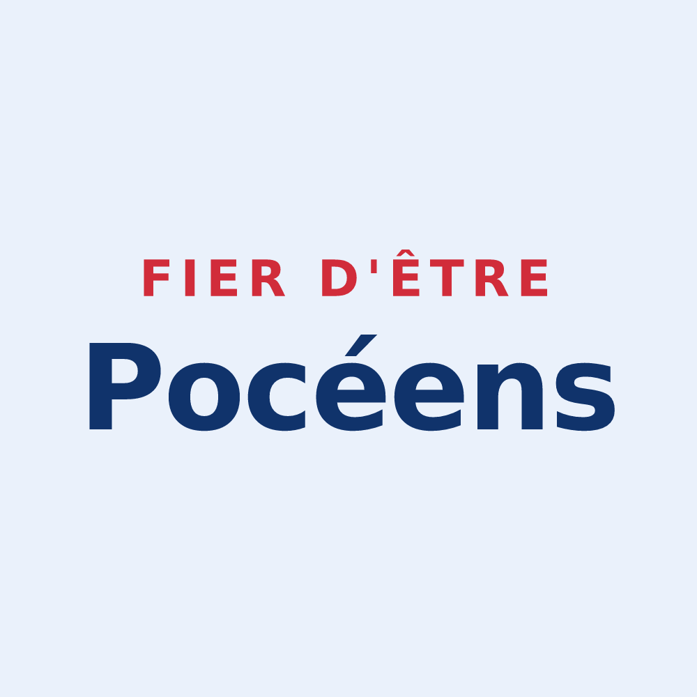 Sticker « Fier d'être Pocéens » — design pour Pocé-sur-Cisse