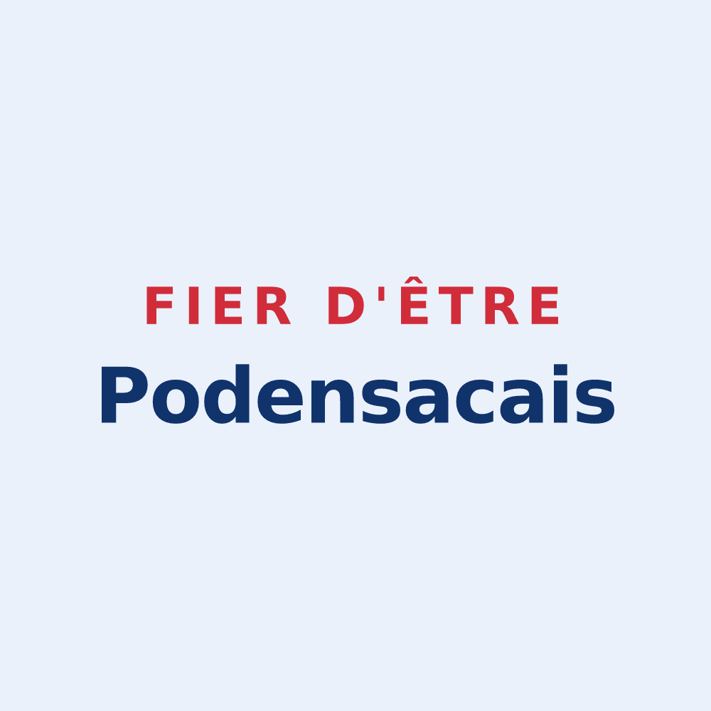 Sticker « Fier d'être Podensacais » — design pour Podensac